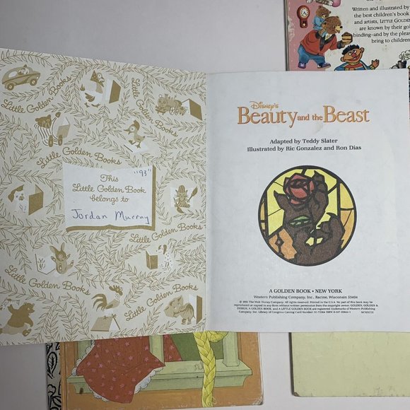 Little Golden Book Lot of 4 Disney Princess Books Belle Ariel Rapunzel - Picture 4 of 6